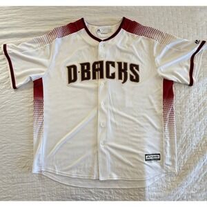 Majestic Arizona Diamondbacks D-Backs GREINKE MLB Baseball Jersey White Maroon